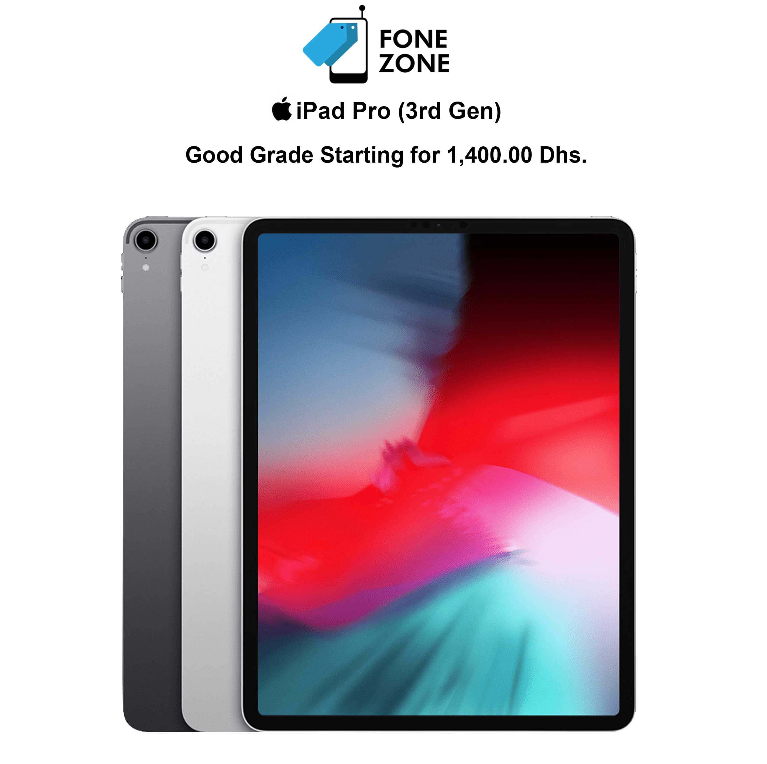 Apple iPad Pro 12.9-inch 3rd generation WiFi 512GB, 2018 – Fonezone.ae