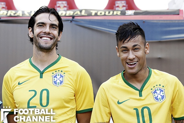 ネイマール、引退する“元10番”カカーに惜別の言葉「僕の偉大な模範だっ