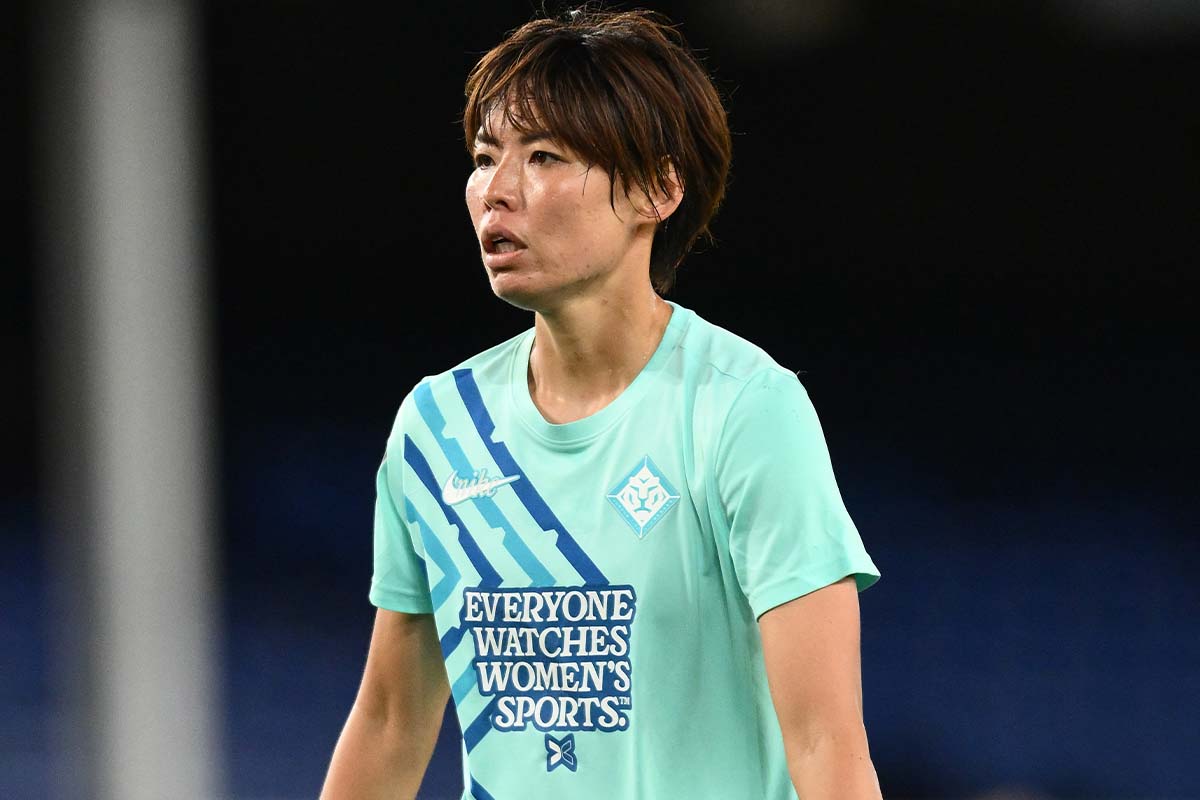 頭で絶妙なコースへ！ ロンドン・シティ・ライオネス、熊谷紗希が先制