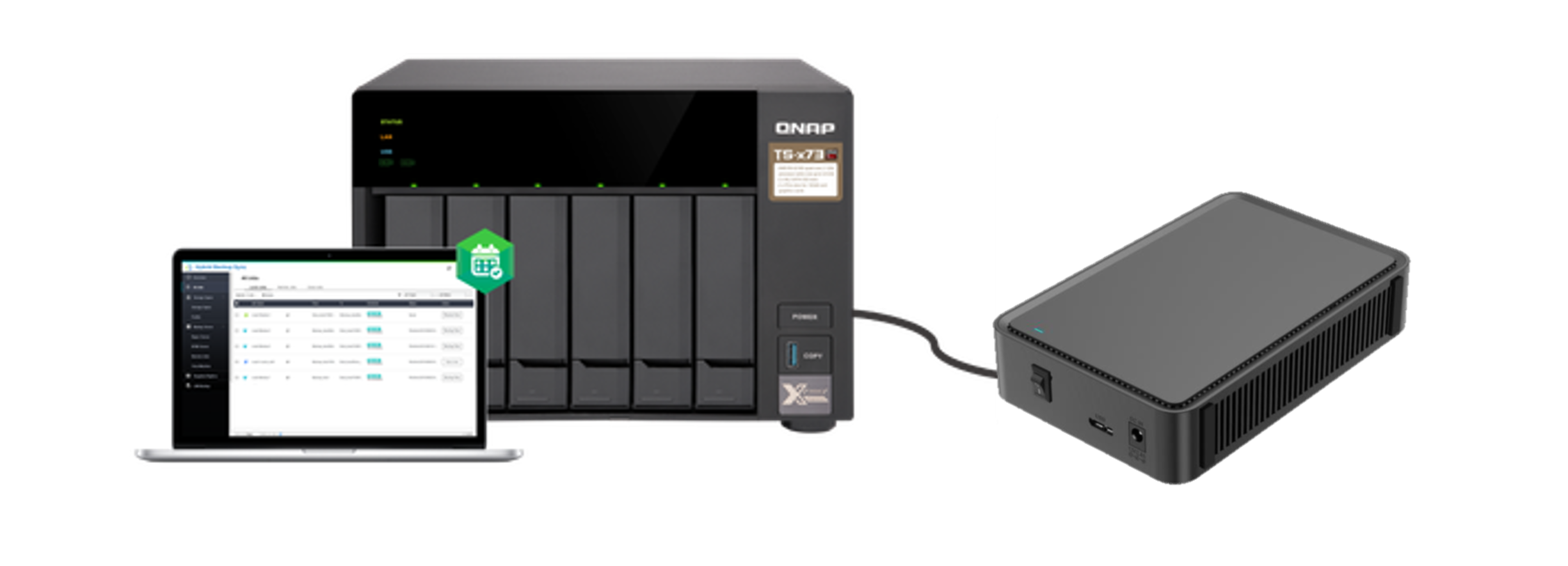 QNAP データバックアップ用 USB 外付HDD