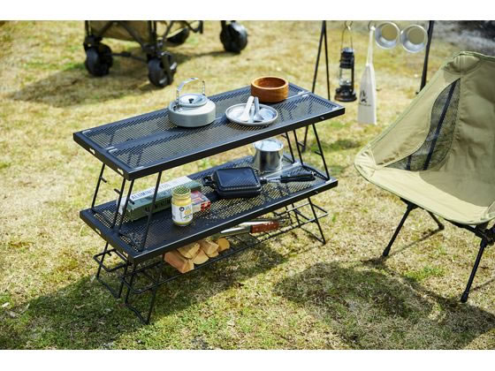 アイリスオーヤマ 焚き火テーブル ブラック TKB-TB98-BK 通販