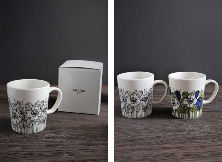 復刻版】ARABIA（アラビア）｜クロッカス マグ 0.3L ブラック