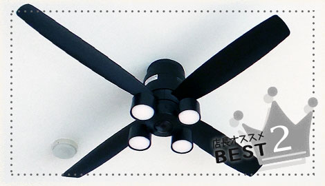 リモコン付き ブラック シーリングファン 黒(ブラック)・インダストリアル部門ベスト5｜<公式>シーリングファン