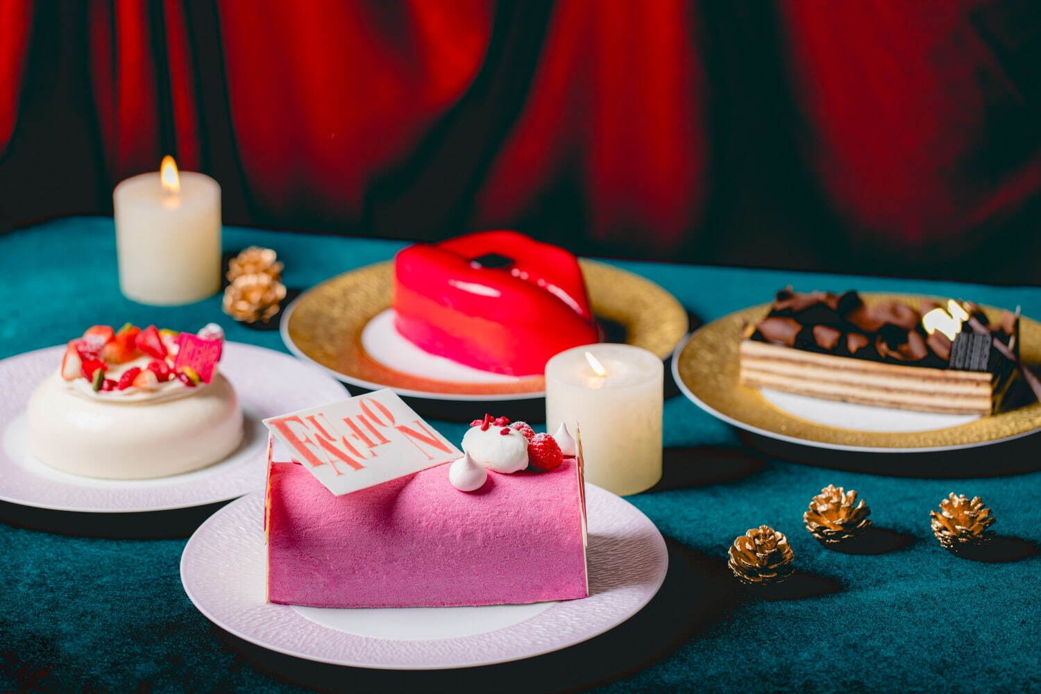 フォションホテル京都のクリスマス2023、“サーカス”テーマのピンク色