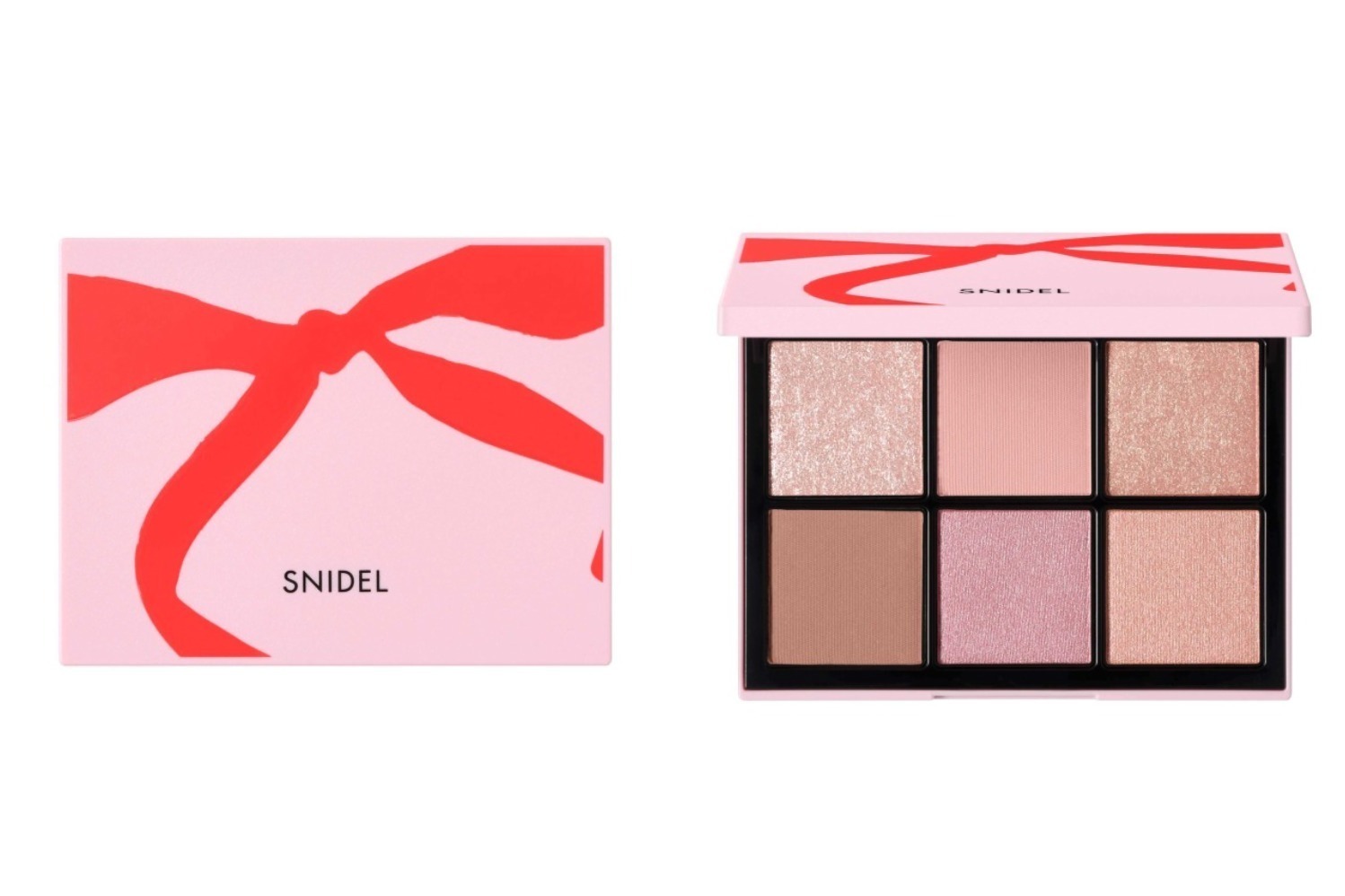 スナイデル ビューティ24年クリスマスコスメ、“リボンモチーフ”の