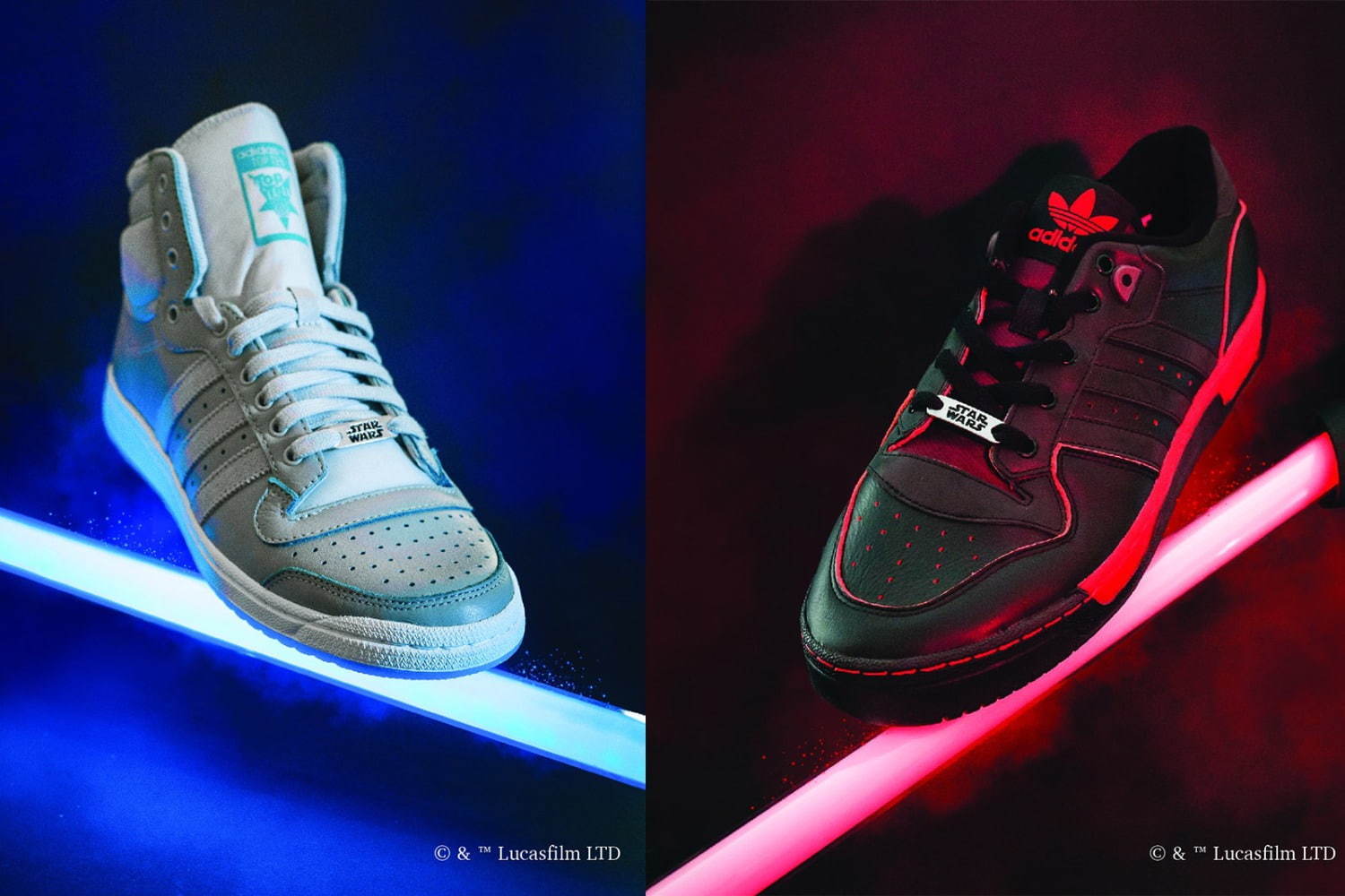 アディダス×スター・ウォーズ、第1弾はライトセーバーモチーフの