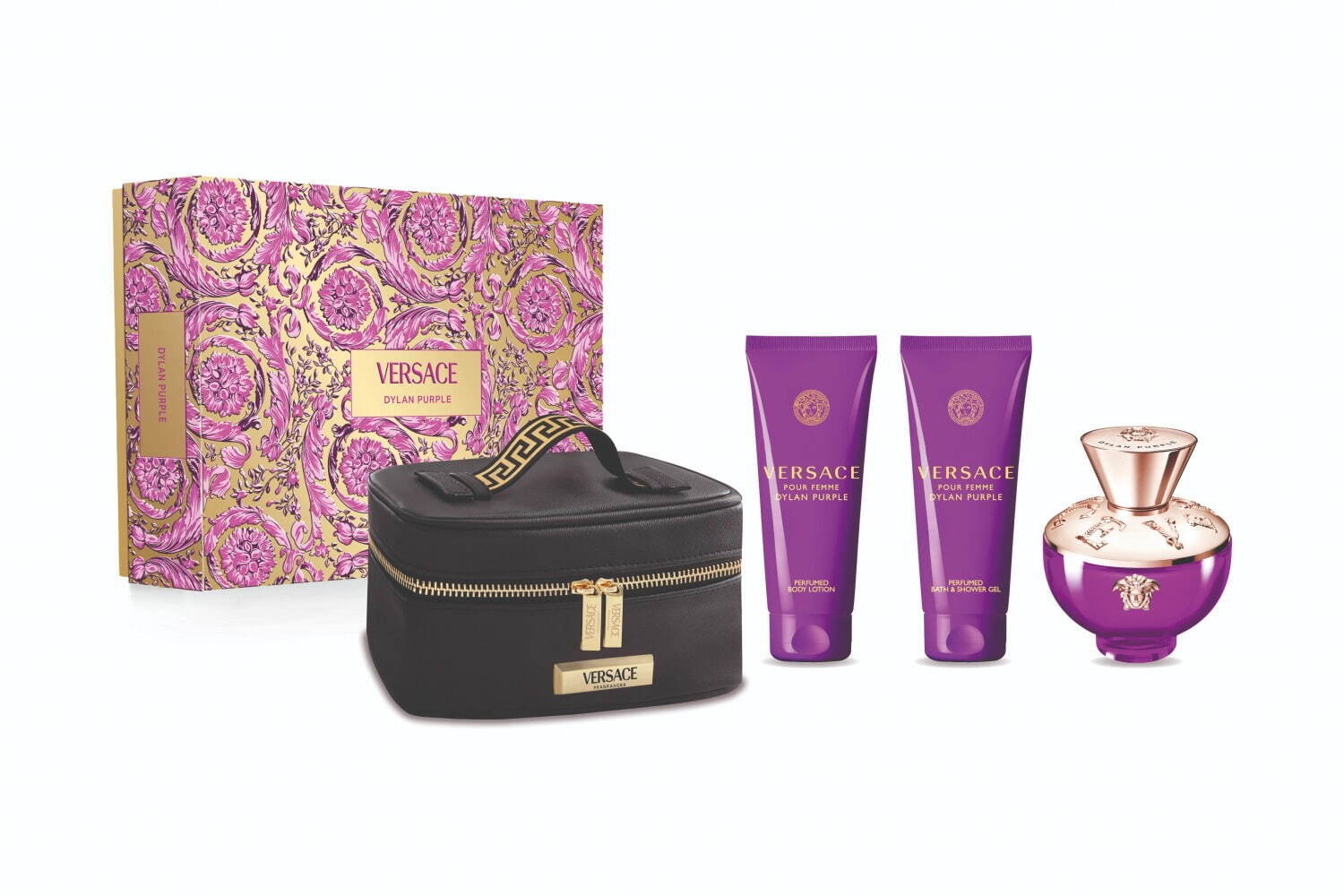 ヴェルサーチェ24年クリスマスコフレ、鮮やかな花＆柑橘香る香水