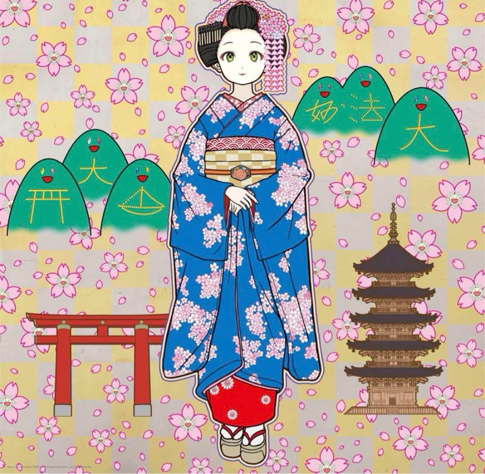 春の京都の舞妓さん』村上隆 | 絵画・アート販売 ギャラリー「ファイン