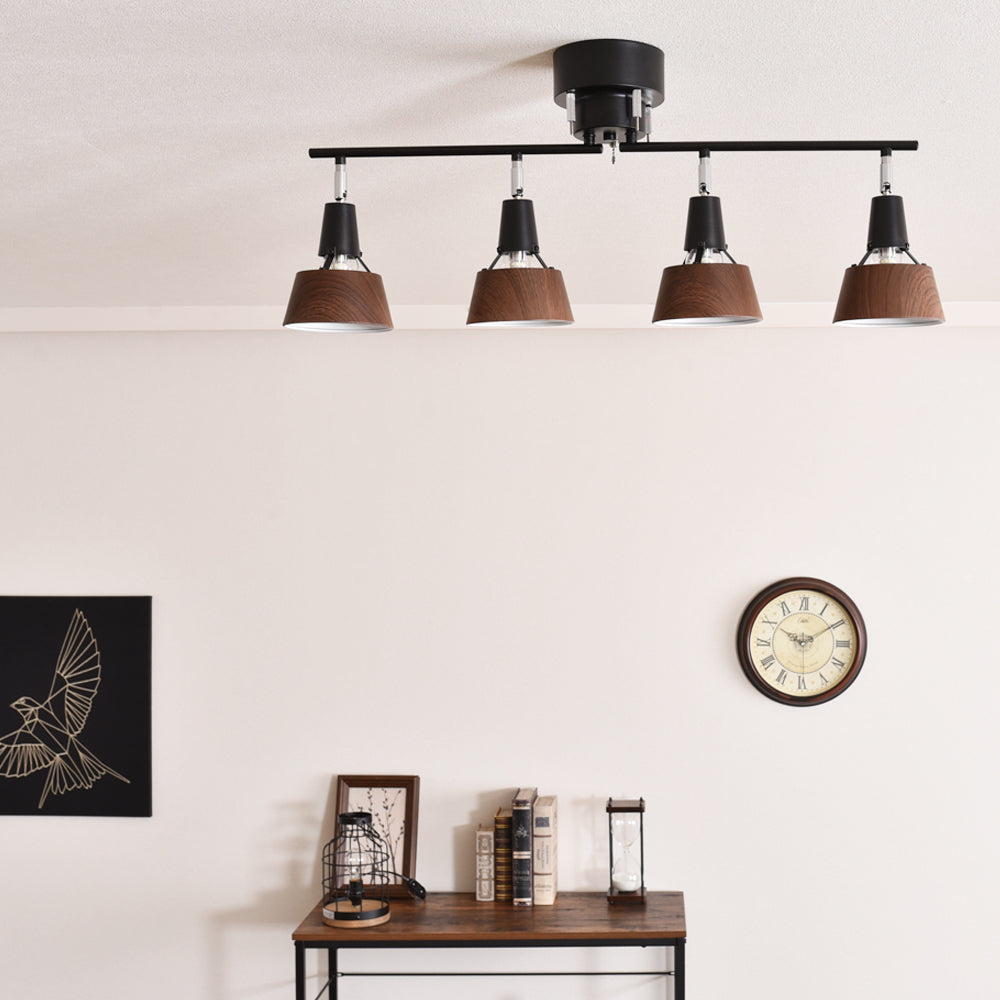 あす着] 明るさ6～8畳 シーリングライト LED 4灯 リモコン付き