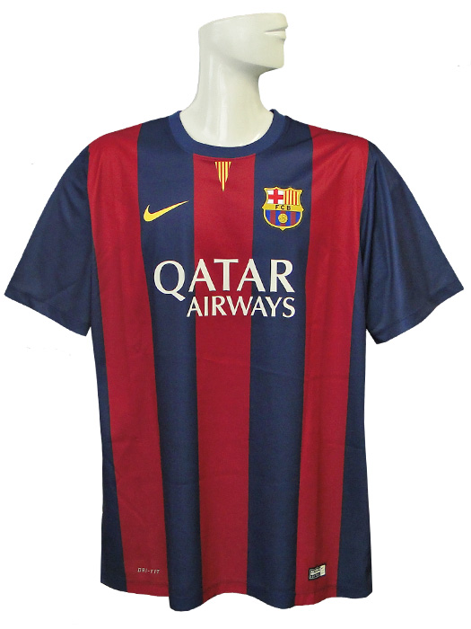 ナイキ) NIKE/14/15バルセロナ/ホーム/テイクダウン/半袖/メッシ