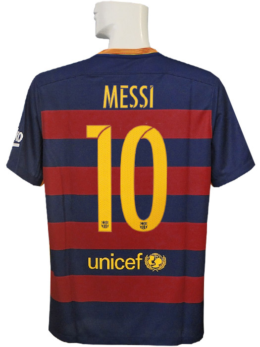 ナイキ) NIKE/15/16バルセロナ/ホーム/半袖/メッシ/2015FIFAクラブW杯