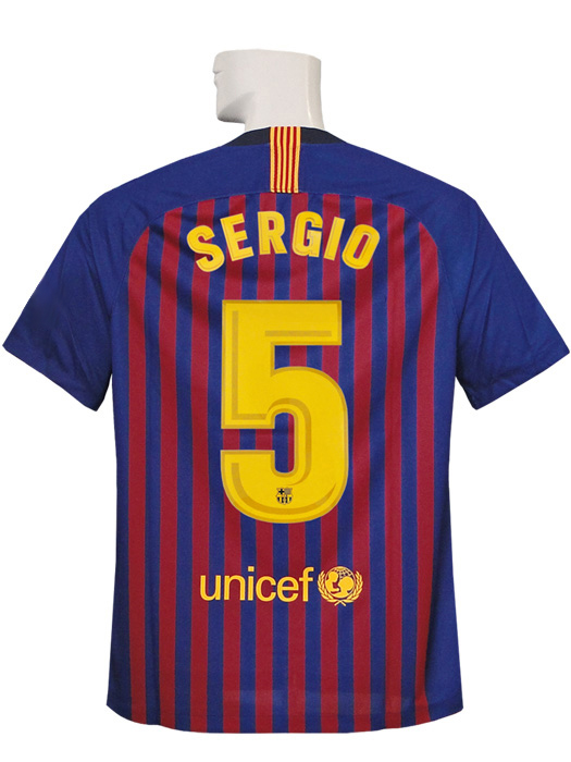 ナイキ) NIKE/18/19バルセロナ/CL/ホーム/半袖/セルヒオ・ブスケツ