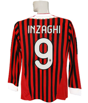 アディダス) adidas/11/12ACミラン/ホーム/長袖/インザーギ/スクデット