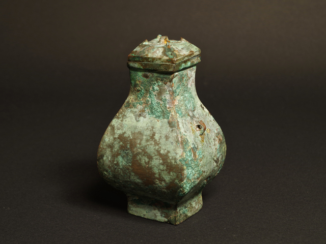 青銅 壺 アンティーク ヴィンテージ アンティーク調 花瓶 壺 青銅器風 レトロ オブジェ インテリア - メルカリ