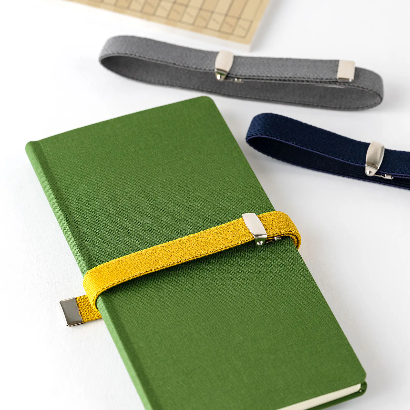 HIGHTIDE / アジャスタブルブックバンド（ネイビー・イエロー・グレー