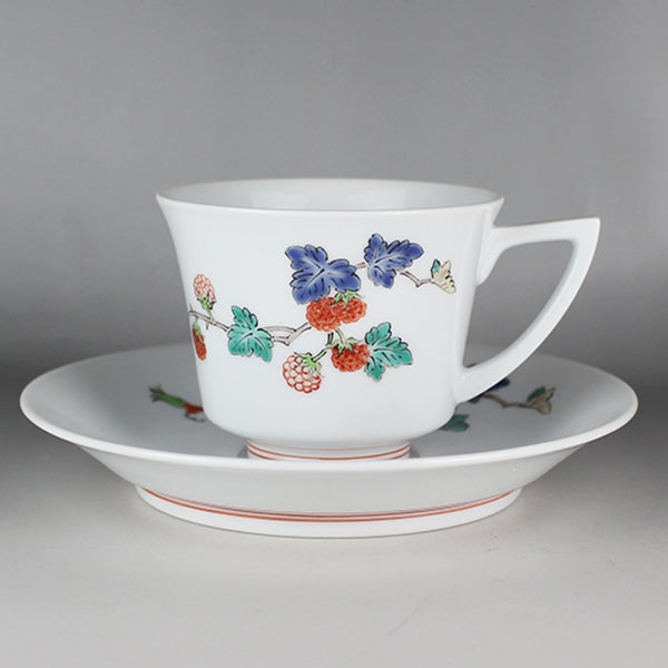 柿右衛門窯錦苺文珈琲碗 – ギャラリー一番館オンラインショップ