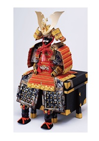 金小札赤糸威大鎧 焼桐高床台飾No3211セット | 五月人形・鎧兜