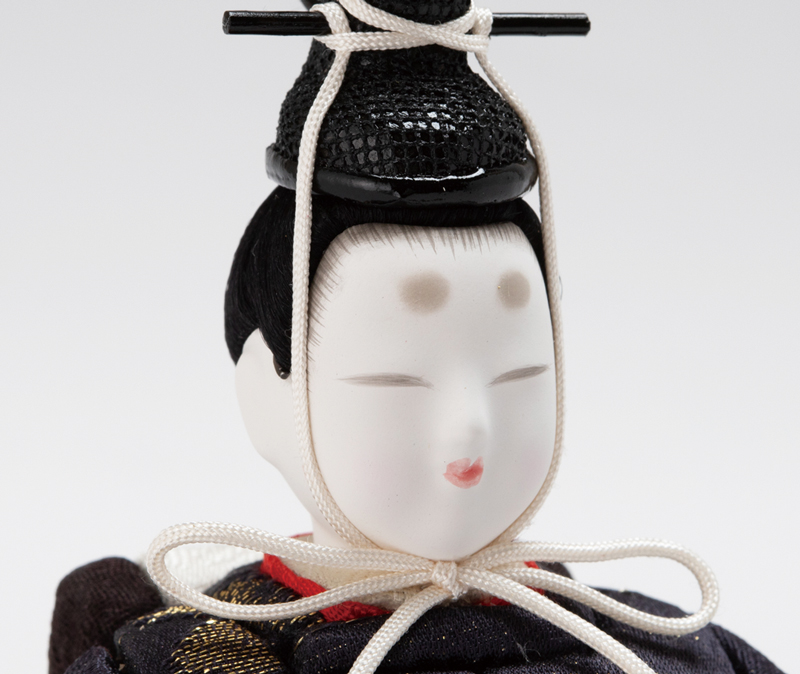 8709A木目込人形 折原粋玉作 しあわせ金彩雛 | 木目込人形 | 小木人形