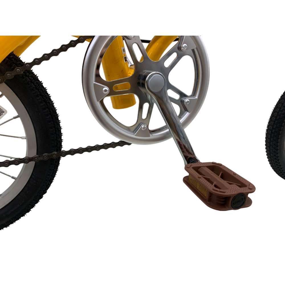 SOUTHERNPORT 14型アルミ折りたたみ自転車 イエロー(イエロー): カー