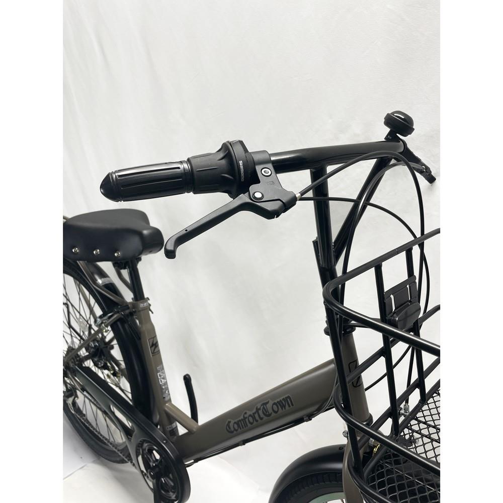 27．5型軽快車 外装6段 オートライト マットGY(マットグレー