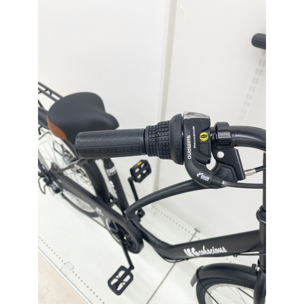 24型軽快車外装6段オートライト ブラック(ブラック): カー・自転車