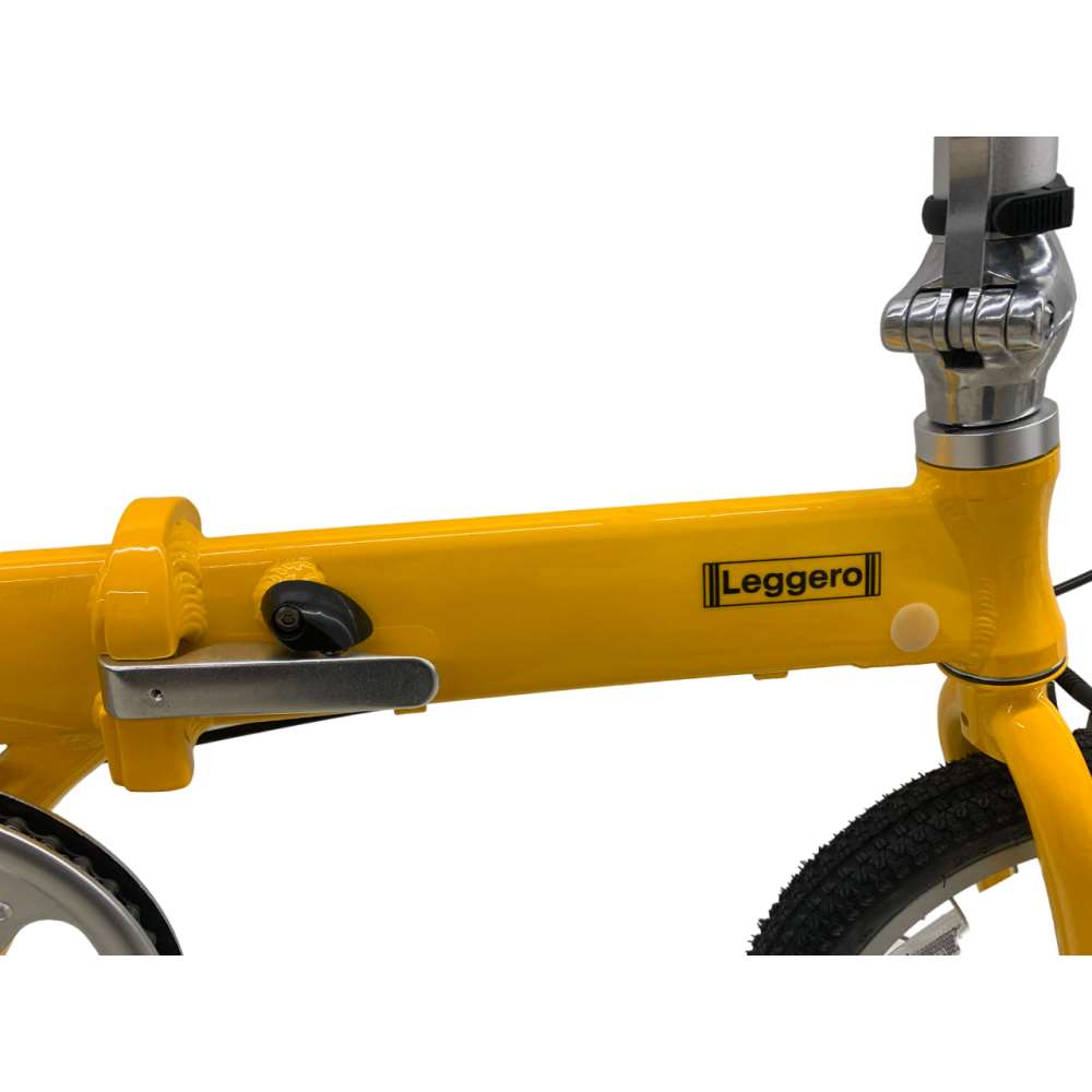 SOUTHERNPORT 14型アルミ折りたたみ自転車 イエロー(イエロー): カー