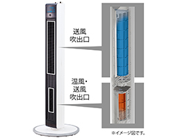 送風機能付ファンヒーター KHF-1202/W｜ホット＆クール｜シーズン 季節
