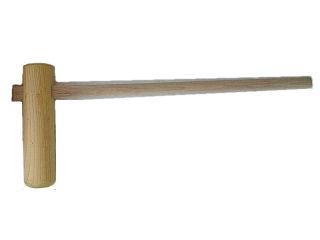 餅つき用杵 けやき 子供（園児） 杵直径7．5×36cm 柄の長さ