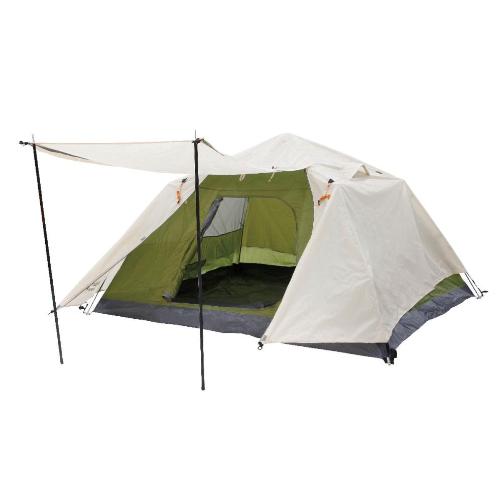 ナチュラルシーズン クイックアップ キャノピー付 ファミリーテント の