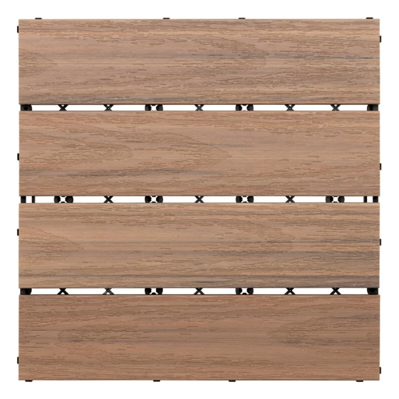 タカショー ベースアップ敷くだけデッキ 人工木 ウォールナット JBG