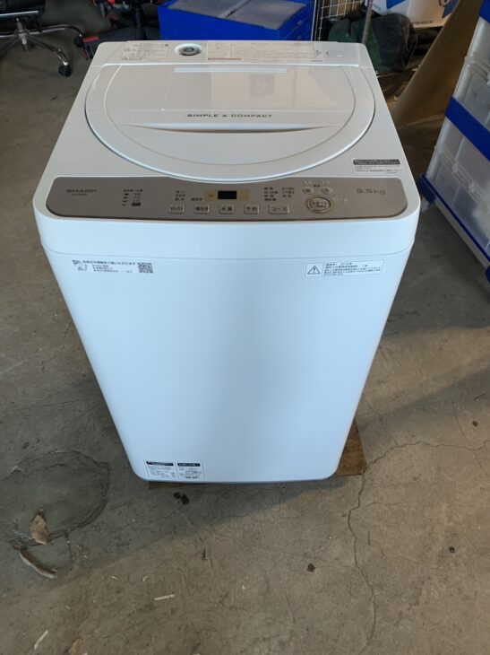 2018年製の洗濯機（シャープ ES-GE5C-W）を無料引取！福島県須賀川市館