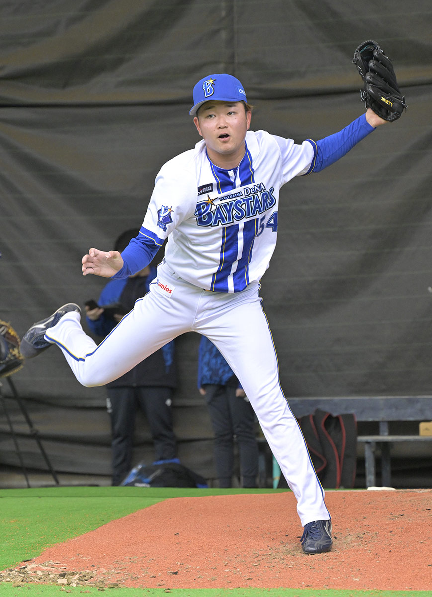 DeNA石田裕太郎、カットボールの習得模索 ケイ参考、完成度は「2