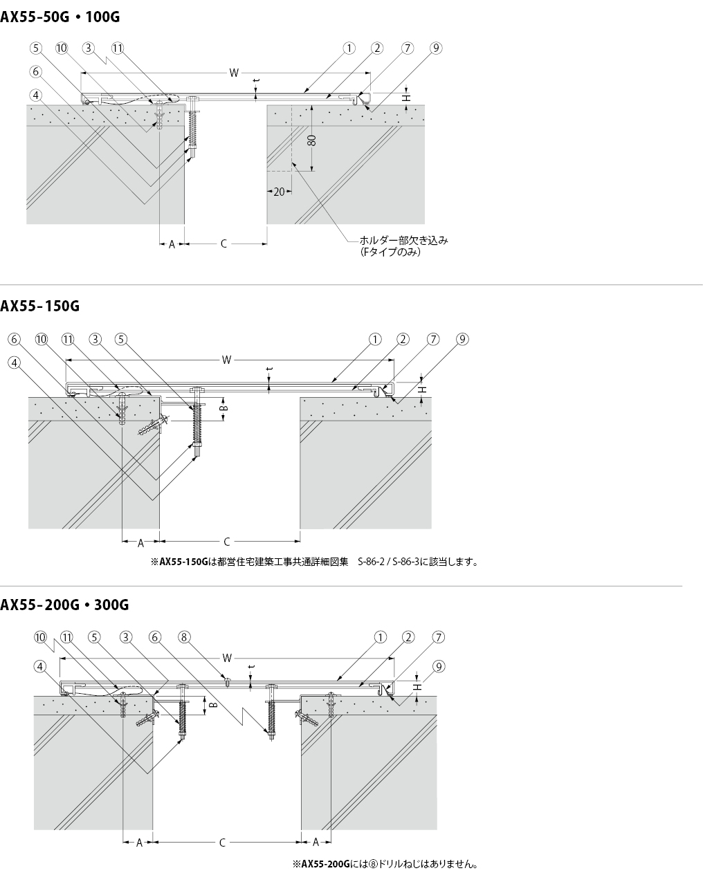 AX55 | EXジョイント建物用 | カネソウ株式会社 建設用金属製品の総合