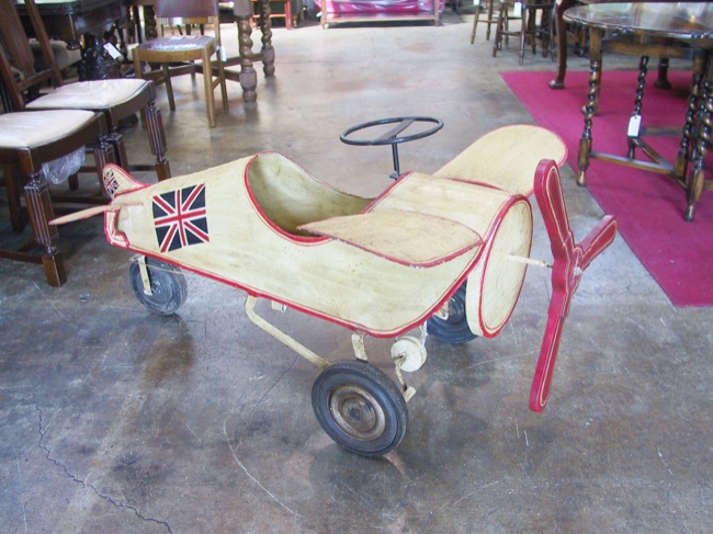 イギリス アンティークスタイル ペダルカー 飛行機 | キヤアンティークス