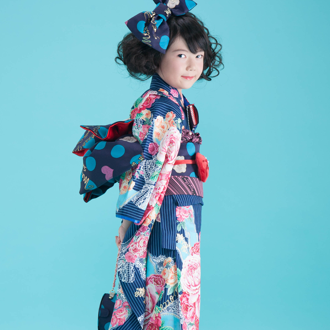 七五三 着物 レンタル 7歳 四つ身セット 320119 Mezzo Pianoメゾピアノ