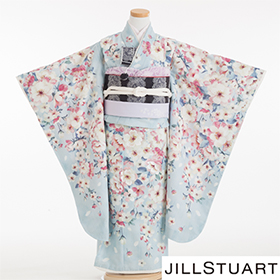 七五三 着物 レンタル 7歳 四つ身セット 320166 JILLSTUART 水色 桜柄