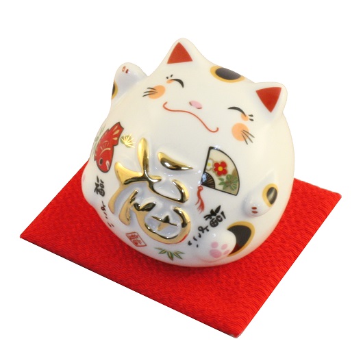 磁器 丸猫貯金箱 B.福・縁起物 / 京都の人形・こけし・和雑貨通販