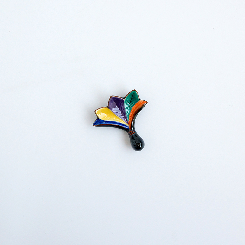 お正月の箸置きシリーズ。五色羽根 箸置