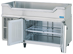 ホシザキ】コールドテーブル冷蔵庫舟形シンク付｜RW－120SNC－T