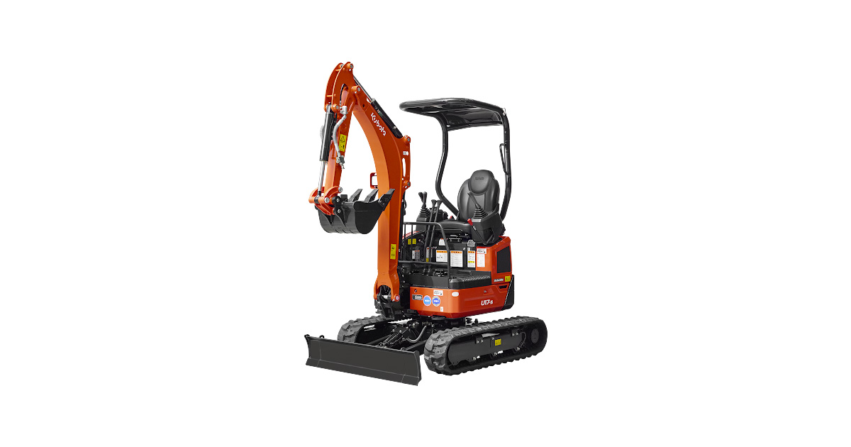 国内向けミニバックホーのボディカラーに「クボタオレンジ」を採用