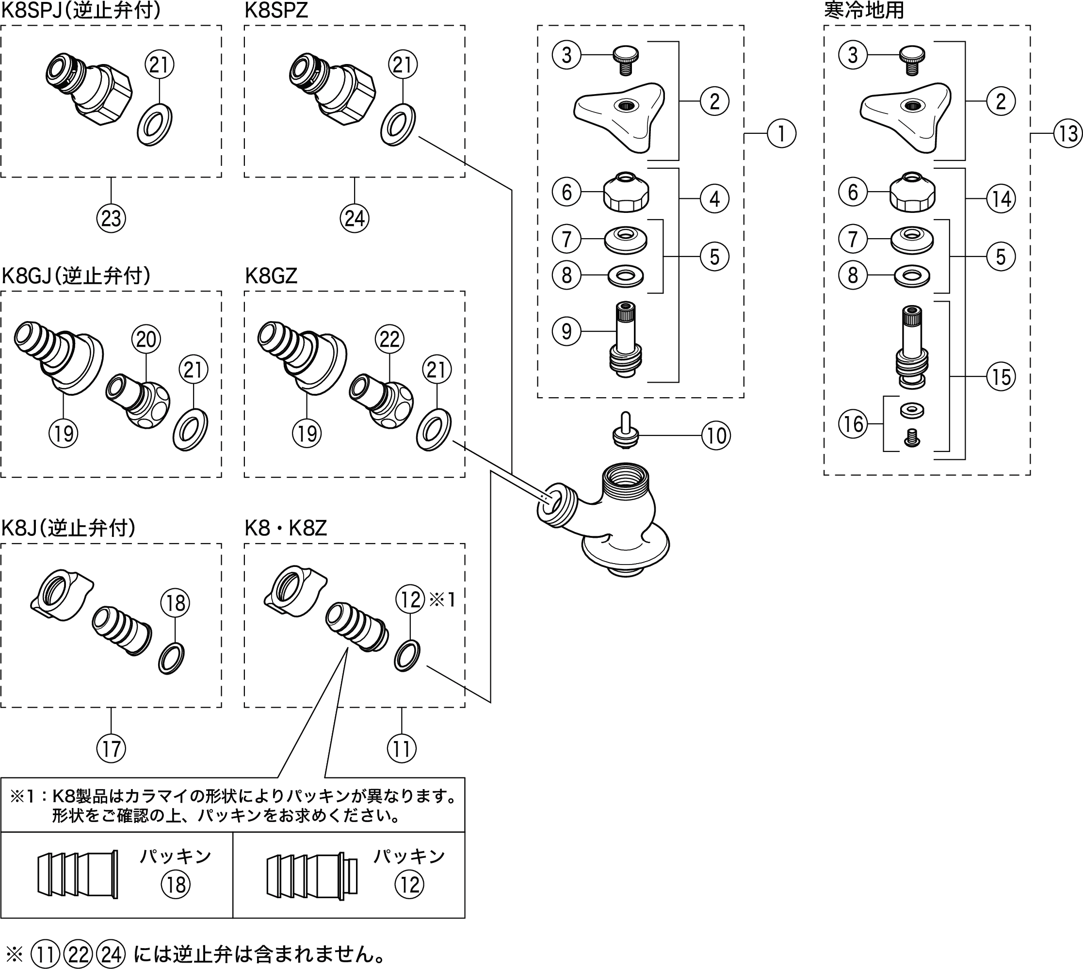散水栓：K8｜給水栓：ホース接続散水栓｜商品カテゴリ｜商品サポート