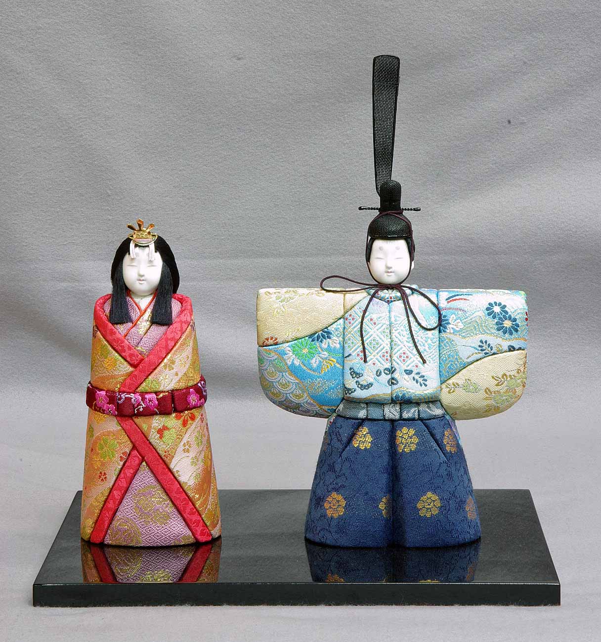 真多呂人形作 光明立雛 木目込み