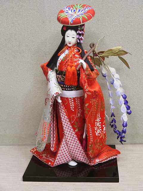 時代風俗人形 藤娘 八寸 2