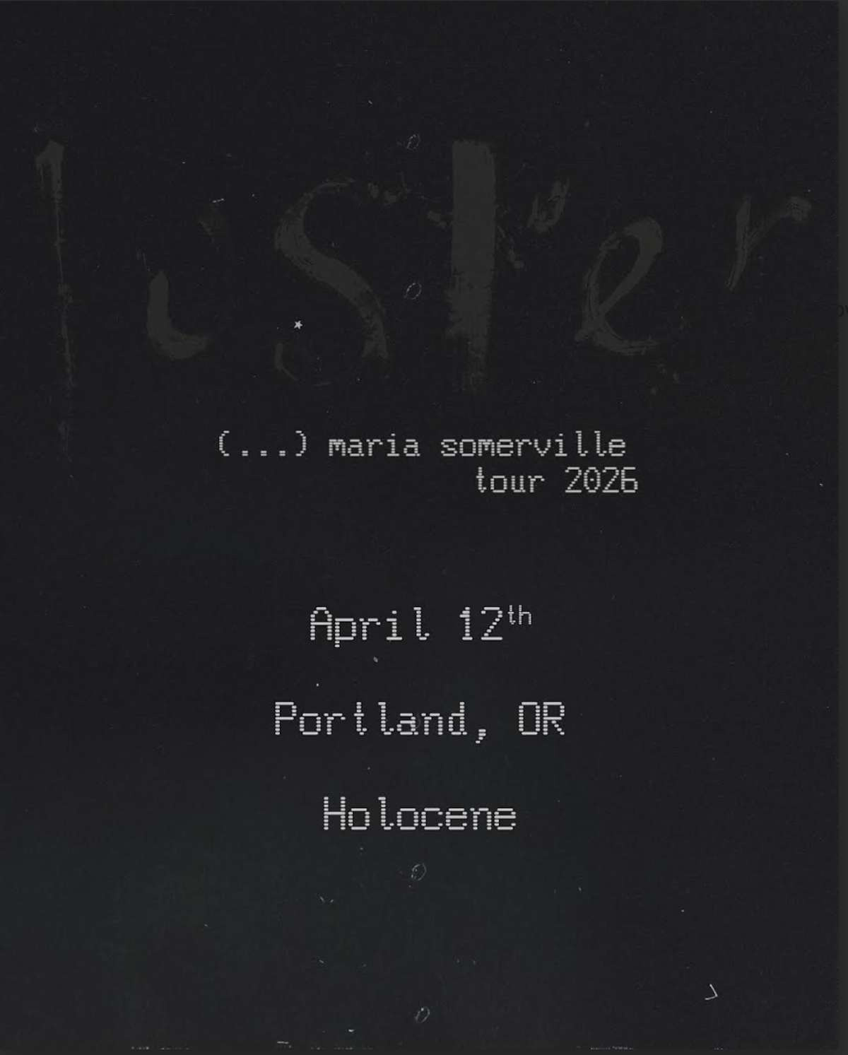 マリア サマーヴィル ラスター レコード MARIA SOMERVILLE MARIA