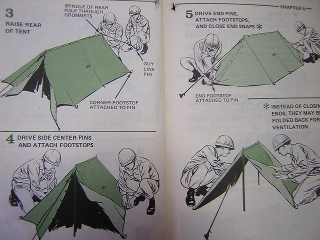 米軍テント シェルターハーフ フルセット （NEW OR LIKE