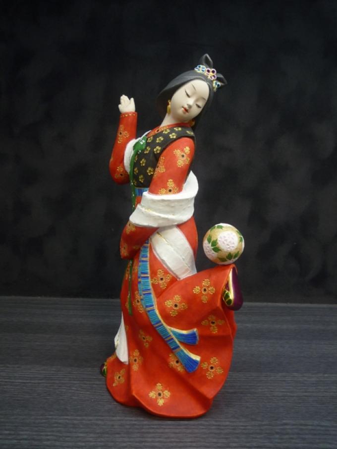 春の宵«博多人形 美人物|博多人形のごとう