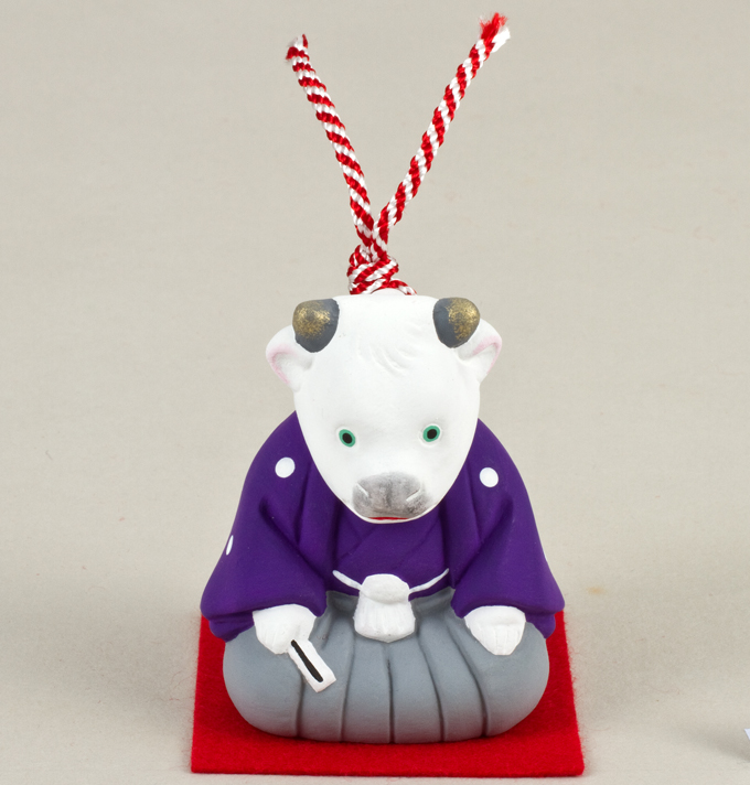 福寄席鈴«博多人形 辛丑の干支置物|博多人形のごとう