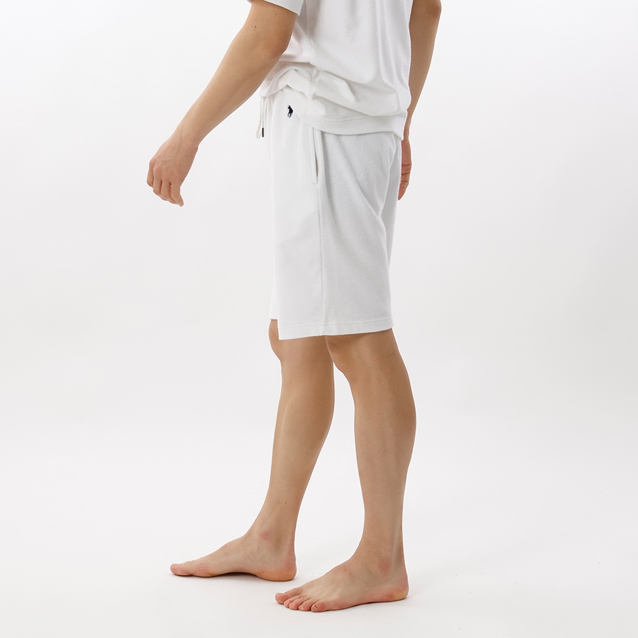 テリークロススリープショートパンツ ホワイト | ポロ ラルフ ローレン