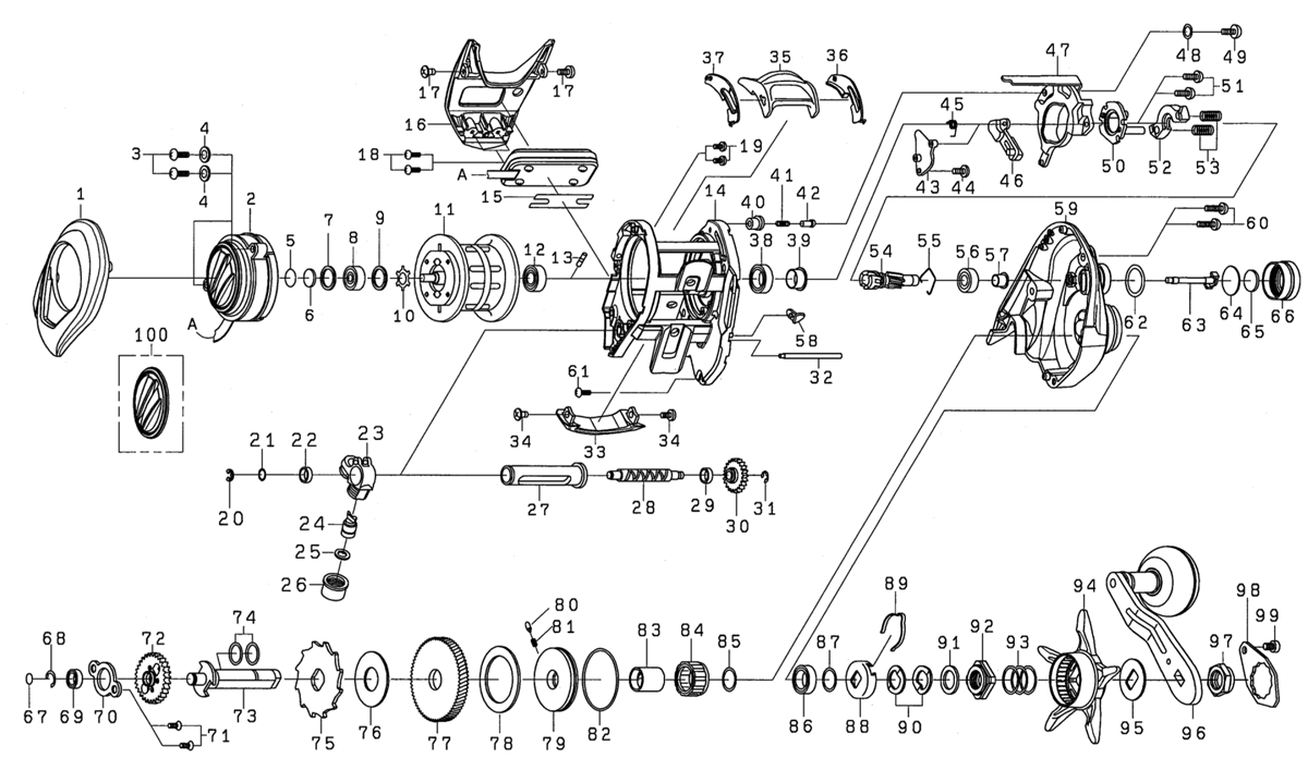 ダイワ純正お取り寄せパーツ：納期1ヶ月】21ティエラ A IC 150H 製品