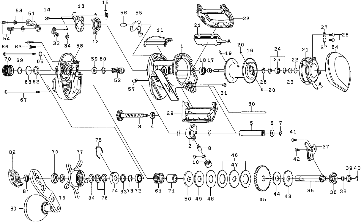 ダイワ純正お取り寄せパーツ：納期1ヶ月】16ライトゲーム X ICV 200H-L